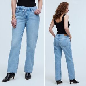 Madewell Curvy Low-Slung‎ Straight Jeans 26 light wash 100% cotton crossover